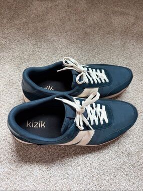 Kizik Blue Milan Men's Navy and White Casual Sneakers size 14